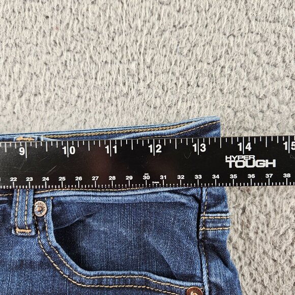 American Eagle Shorts Womens 2 Blue Denim Hi-Rise Shortie Next Level Stretch Raw - Picture 9 of 16